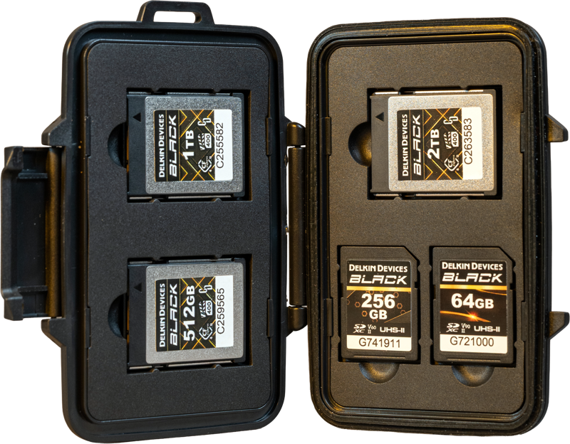 Delkin Weather Resistant Case for CFexpress Type B (Tote for 3xCFexpress Type B/2xSD & 2xmicroSD)