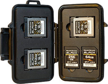 Delkin Weather Resistant Case for CFexpress Type B (Tote for 3xCFexpress Type B/2xSD & 2xmicroSD)