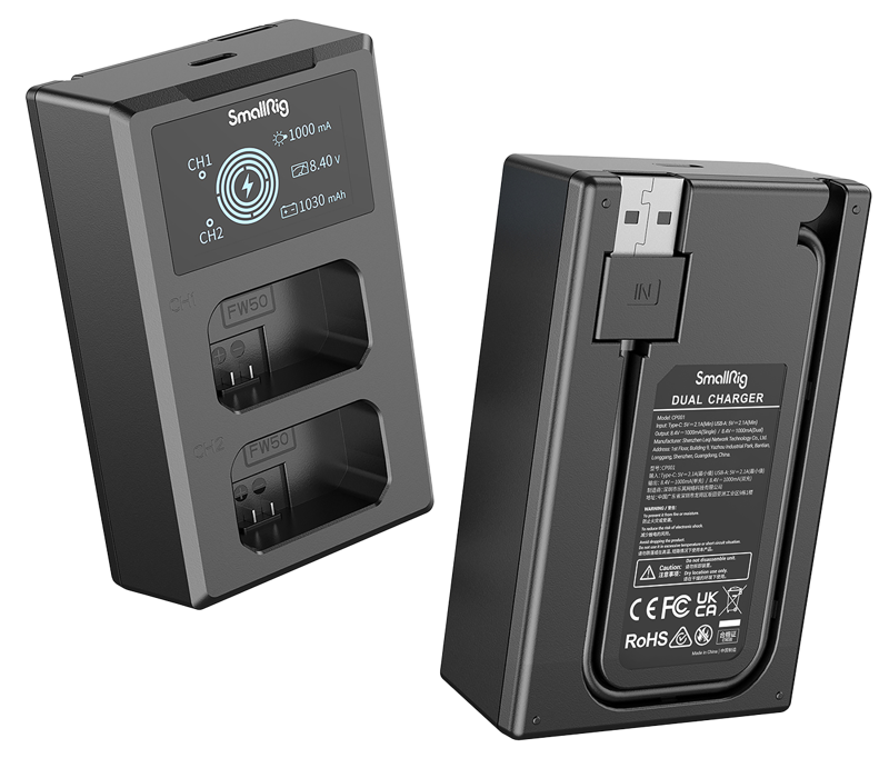 SmallRig 3818 NP-FW50 Battery & Charger Kit - 4