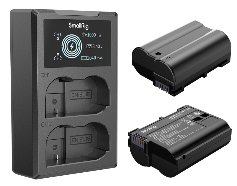 SmallRig 3820 EN-EL15 Battery & Charger Kit - 2