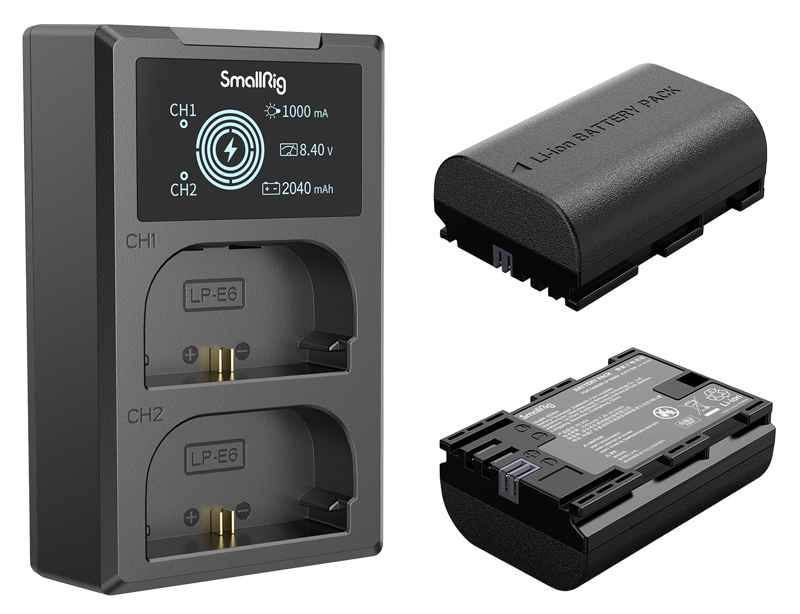 SmallRig 3821 LP-E6NH Battery & Charger Kit - 2