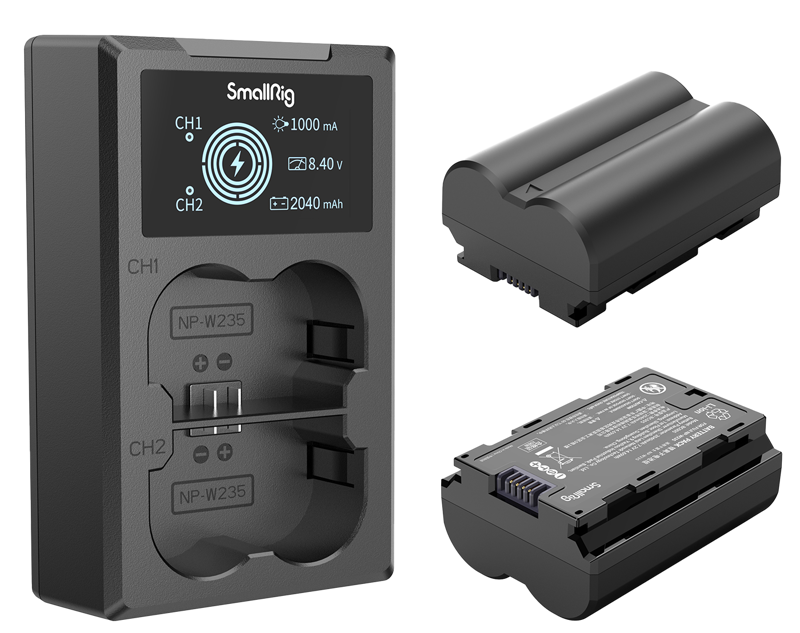 SmallRig 3822 NP-W235 Battery & Charger Kit - 2