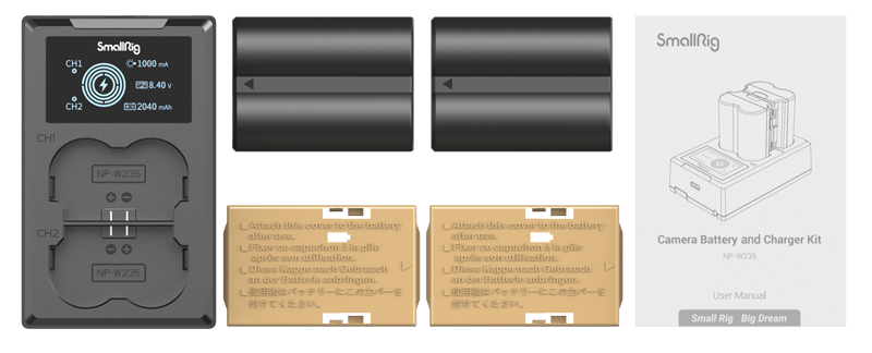 SmallRig 3822 NP-W235 Battery & Charger Kit - 7