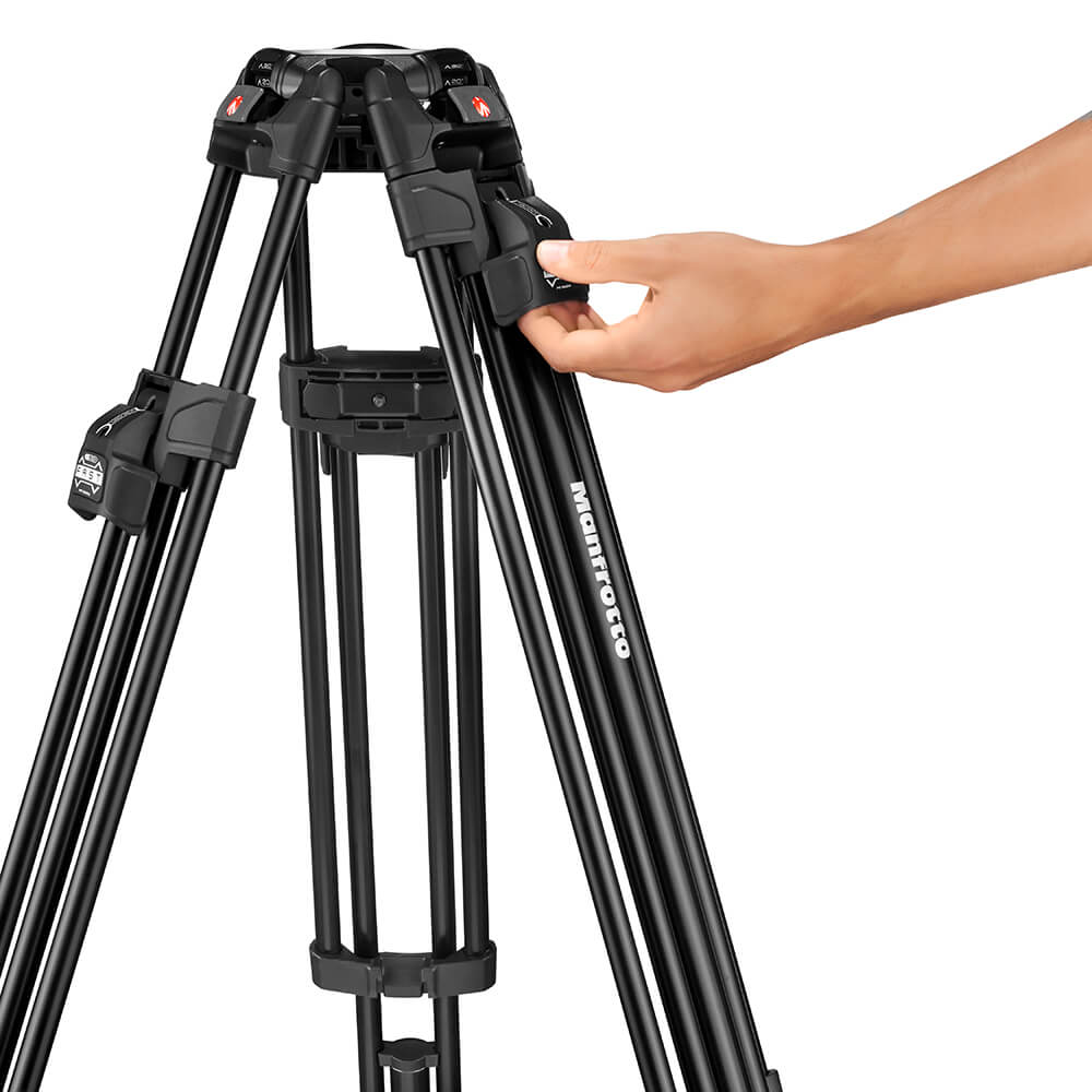 Manfrotto 504X CF Twin MS Tripod System Carbon Fiber - 10