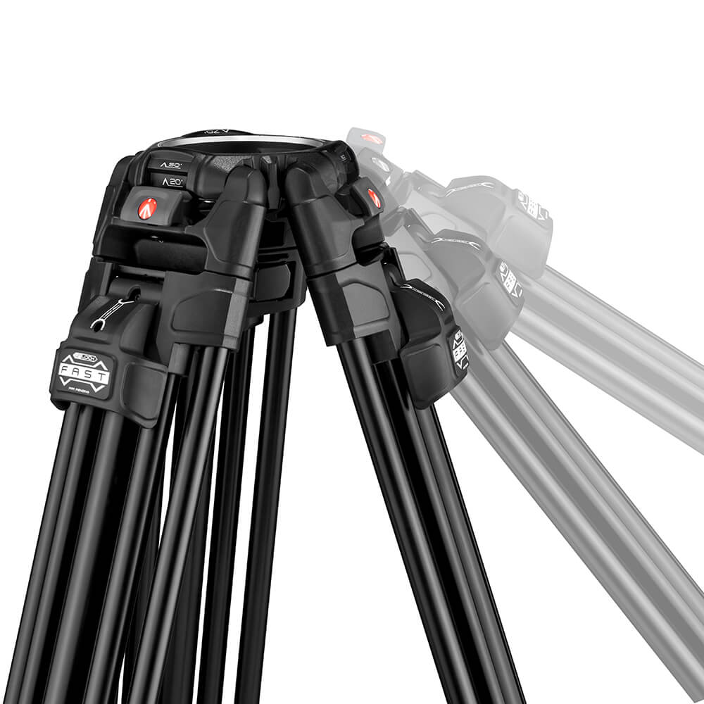 Manfrotto 504X CF Twin MS Tripod System Carbon Fiber - 8