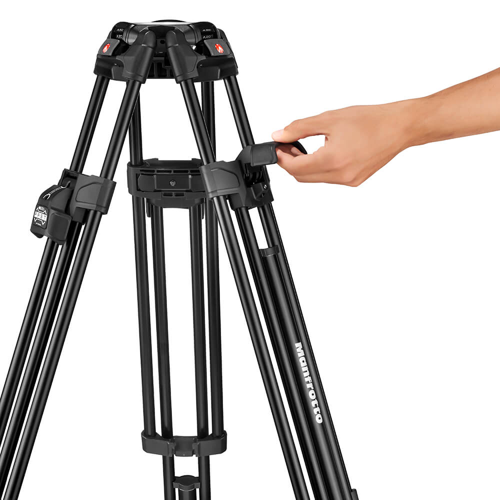 Manfrotto 504X CF Twin MS Tripod System Carbon Fiber - 9
