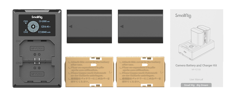 SmallRig 3824 NP-FZ100 Battery & Charger Kit - 7