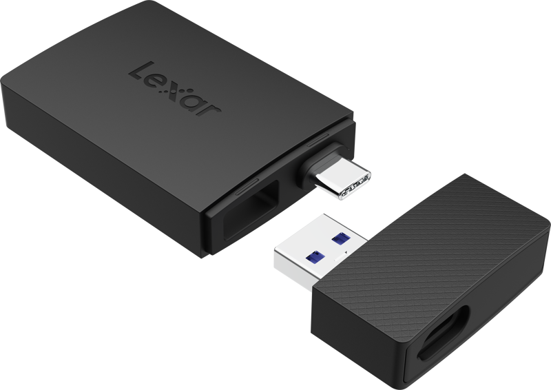 Lexar Cardreader microSD/SD I Dual Slot USB-A/C  microSD Card USB 3.1 Reader, up to 255MB/s read - 14