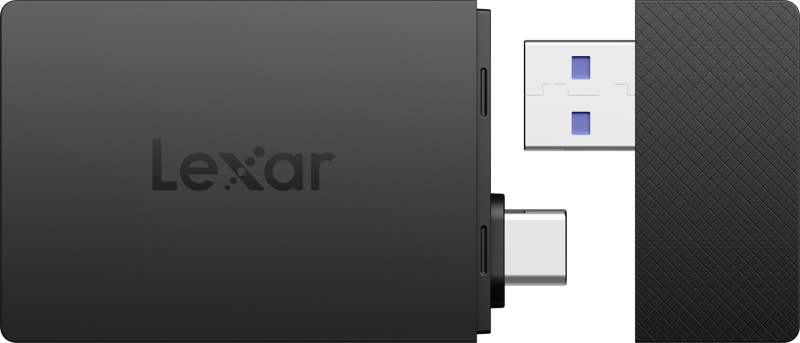 Lexar Cardreader microSD/SD I Dual Slot USB-A/C  microSD Card USB 3.1 Reader, up to 255MB/s read - 4