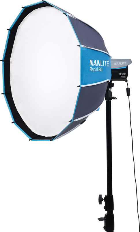 Nanlite Rapid 60 Parabolic Softbox SB-RP60 with Eggcrate for FM Mount - 2