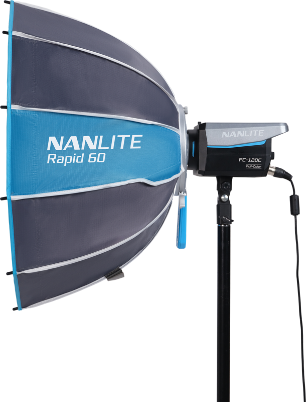 Nanlite Rapid 60 Parabolic Softbox SB-RP60 with Eggcrate for FM Mount - 7