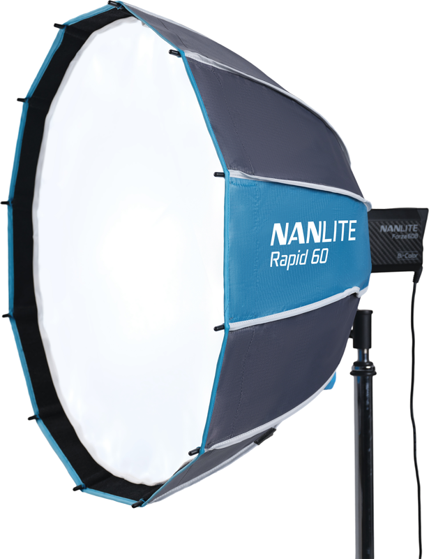 Nanlite Rapid 60 Parabolic Softbox SB-RP60 with Eggcrate for FM Mount