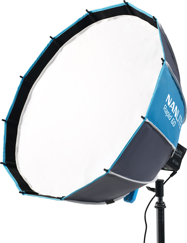 Nanlite Rapid 60 Parabolic Softbox SB-RP60 with Eggcrate for FM Mount - 4