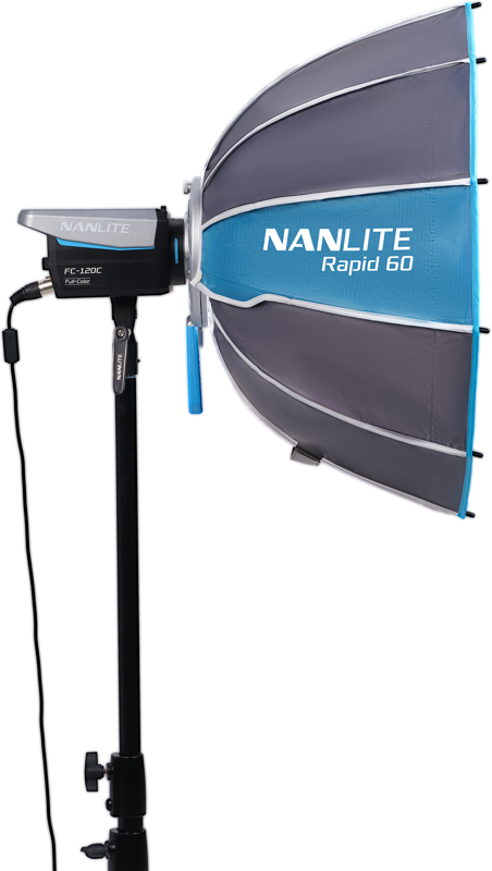 Nanlite Rapid 60 Parabolic Softbox SB-RP60 with Eggcrate for FM Mount - 9