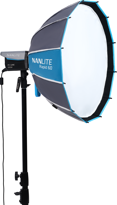 Nanlite Rapid 60 Parabolic Softbox SB-RP60 with Eggcrate for FM Mount - 10