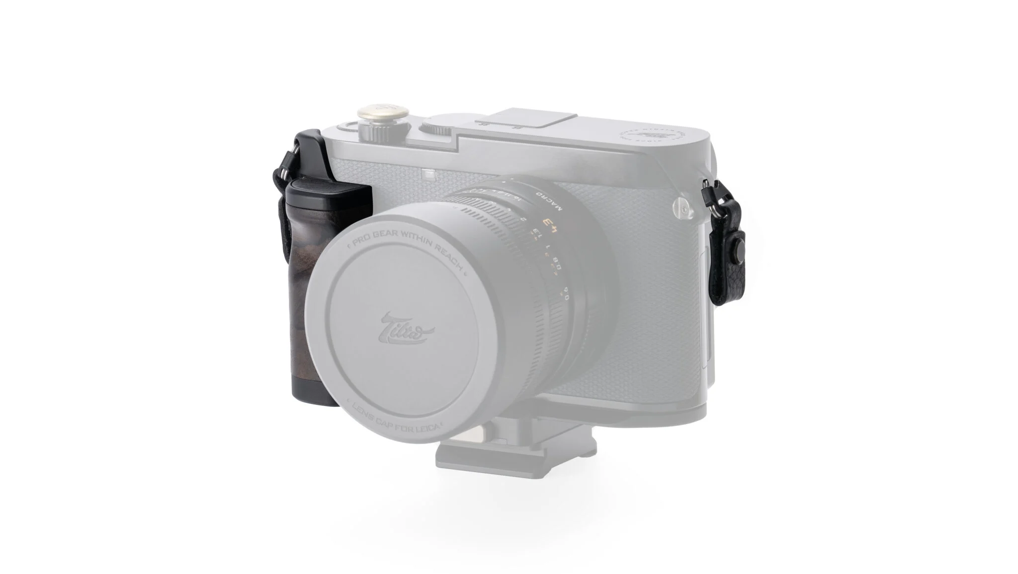 Tilta Mounting Baseplate with Wooden Grip for Leica Q3 - Black - 4