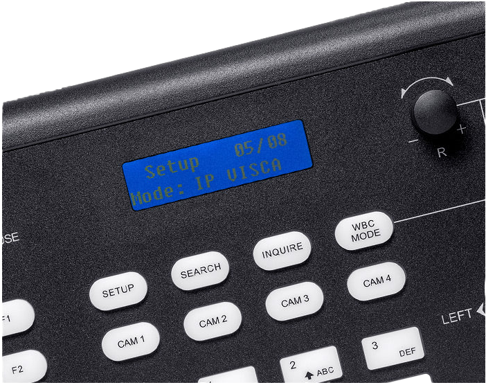 Feelworld KBC10 PTZ Camera Controller with Joystick and Keyboard Control LCD Display PoE Supported - 4