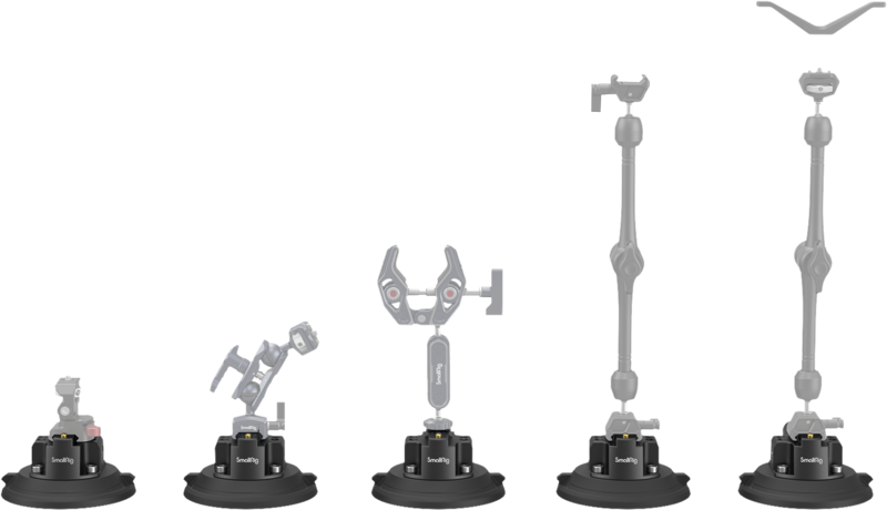 SmallRig 4122 Suction Cup 4" with camera mount - 4