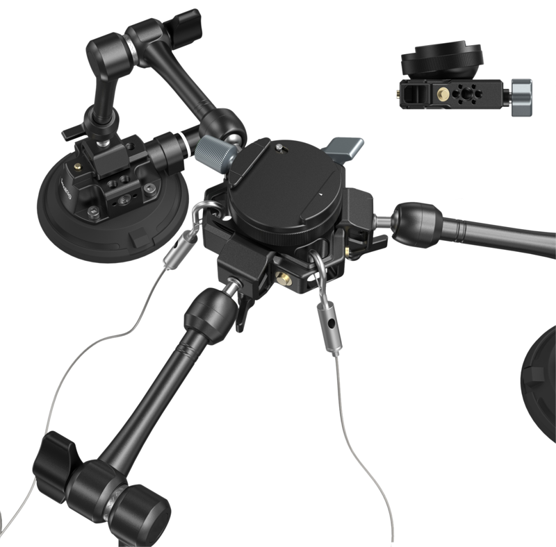 SmallRig 3565 All-in-One 4-Arm Suction Cup Camera Mount Kit for Vehicle Shooting SC-15K - 4