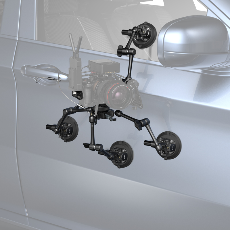 SmallRig 3565 All-in-One 4-Arm Suction Cup Camera Mount Kit for Vehicle Shooting SC-15K - 7