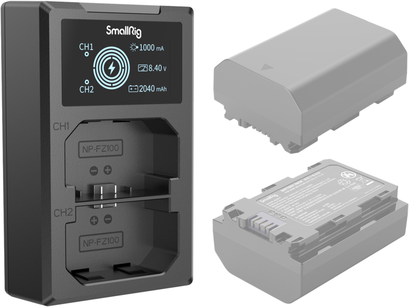 SmallRig 4087 Battery Charger For NP-FZ100 Batteries - 2