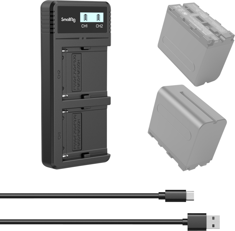 SmallRig 4086 Battery Charger For NP-F970 Batteries - 2