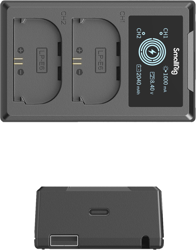 SmallRig 4084 Battery Charger For LP-E6 Batteries - 3