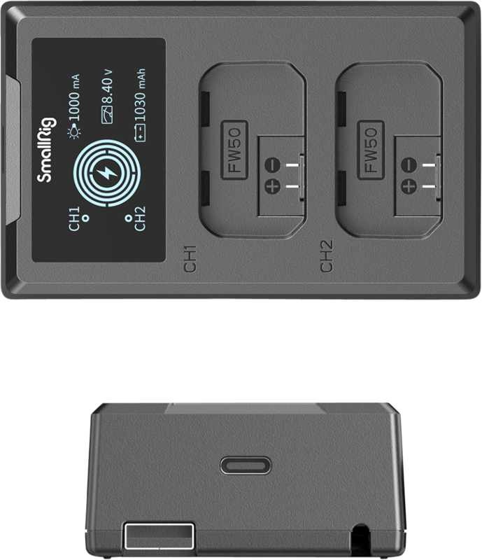 SmallRig 4081 Battery Charger For NP-FW50 Batteries - 3