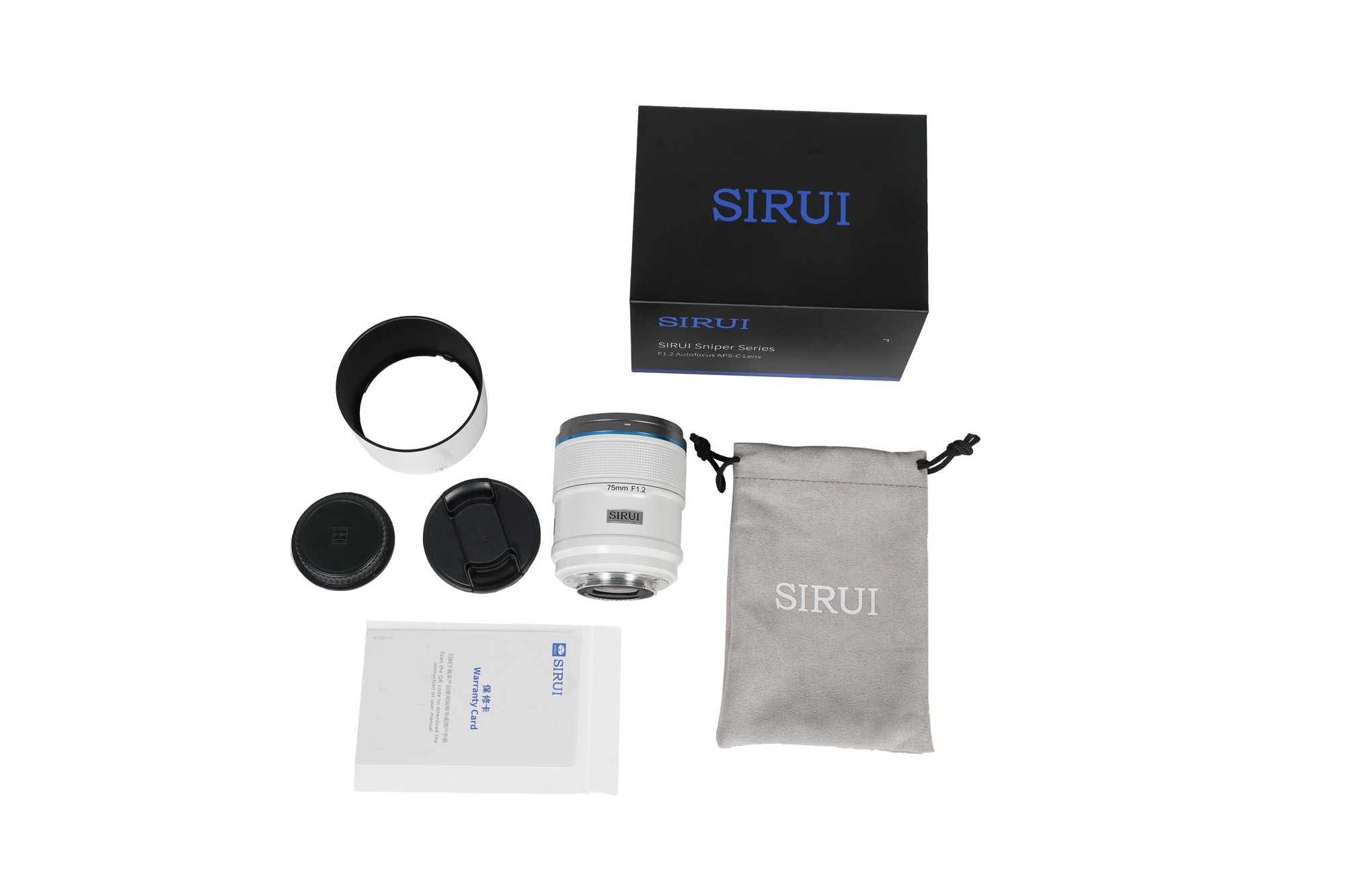 SIRUI Sniper 16mm & 75mm F1.2 APS-C/S35 Auto-Focus Lens 
(E Mount, White) – för filmskapare - 3
