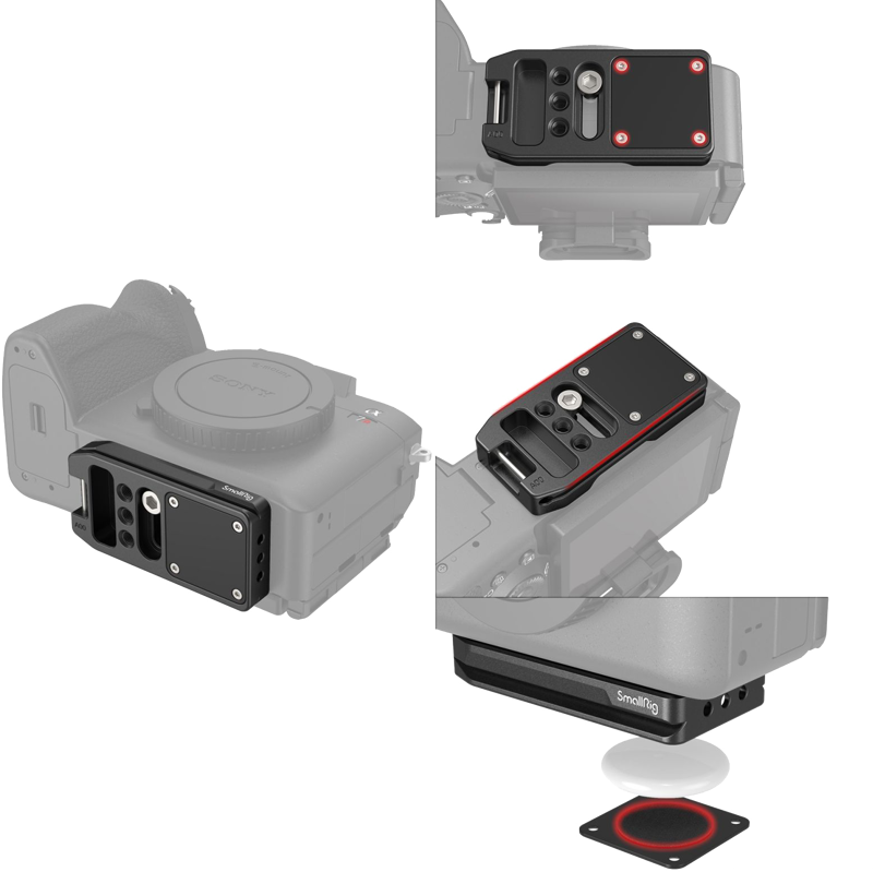 SmallRig 4150 Mount Plate Quick Release (ARCA) for AirTag - 4