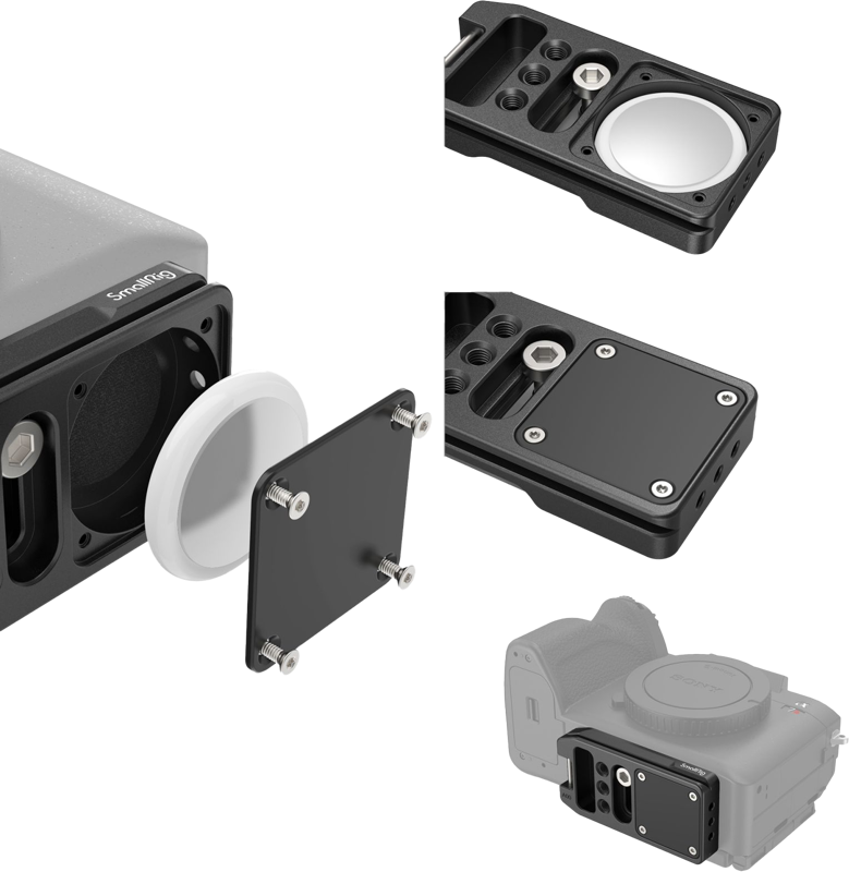 SmallRig 4150 Mount Plate Quick Release (ARCA) for AirTag - 3