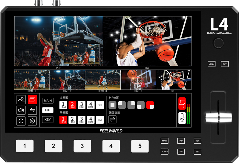 Feelworld Video Mixer L4 - 2