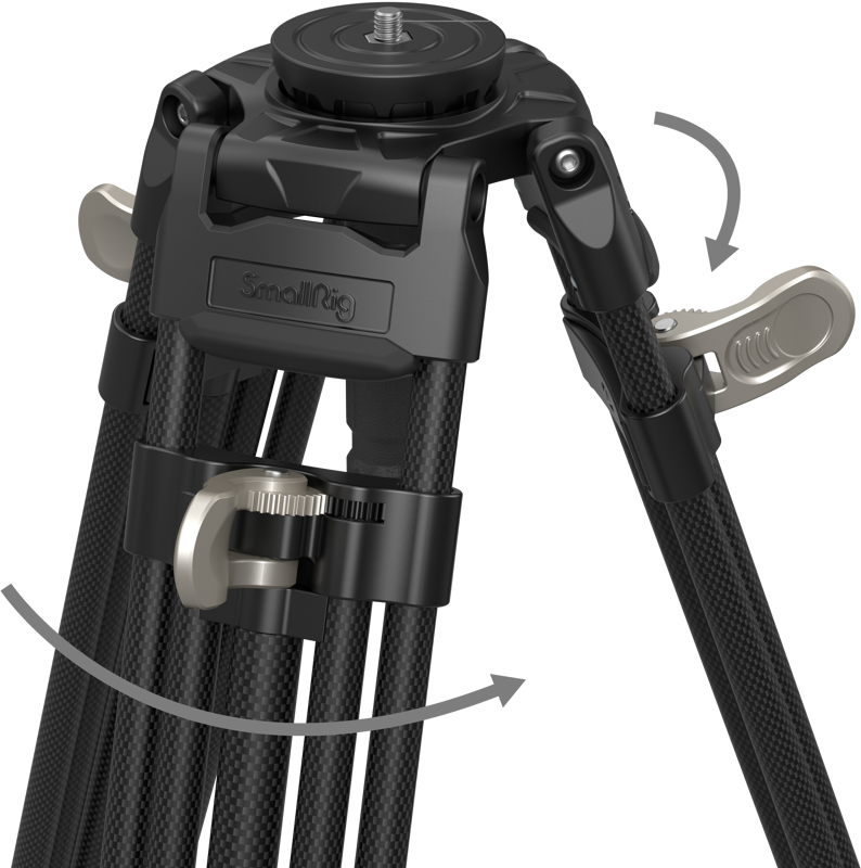 SmallRig 4167 FreeBlazer Heavy-Duty Carbon Video Tripod - 4