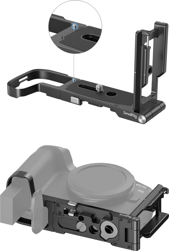 SmallRig 4211 Foldable L-Shape Mount Plate For Canon EOS R8 - 4