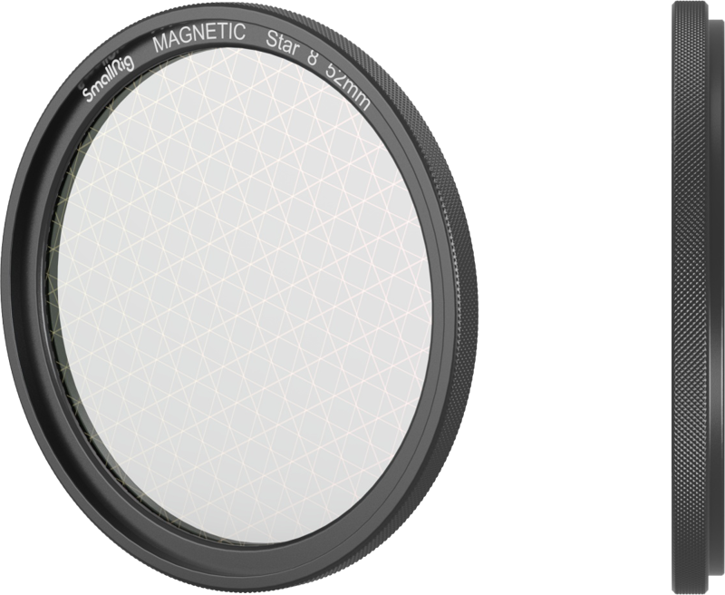 SmallRig 4218 MagEase Magnetic Star-Cross Filter Kit (8 Points) 52mm - 2