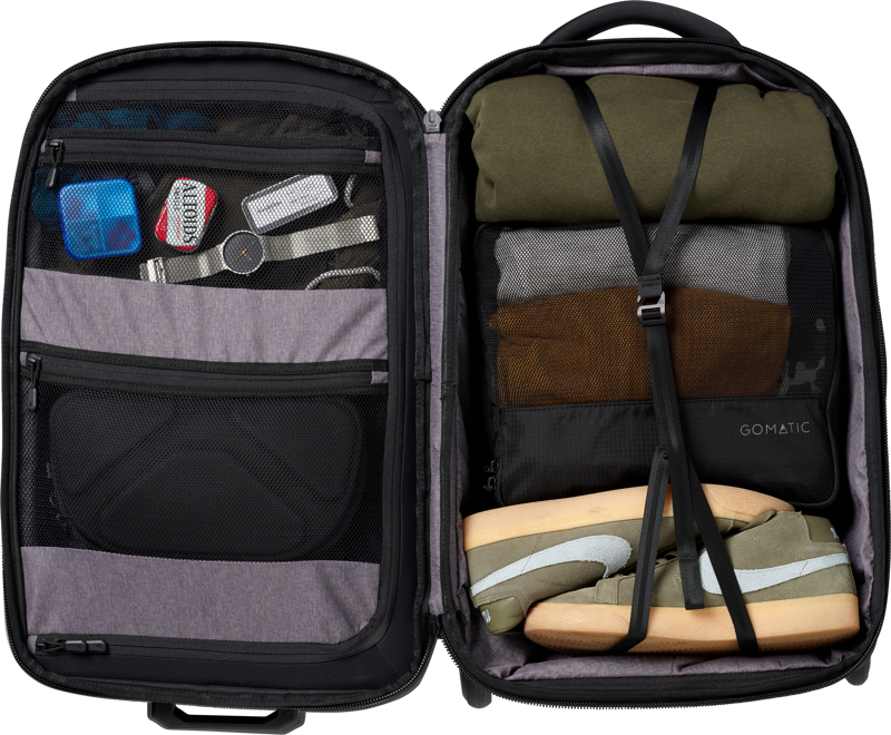 Gomatic Navigator 37L Wheeled Expandable Carry-On Bag (Black) - 2