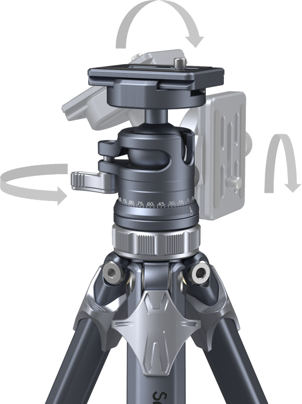 SmallRig 4222 Lightweight Travel Tripod AP-02 - 4