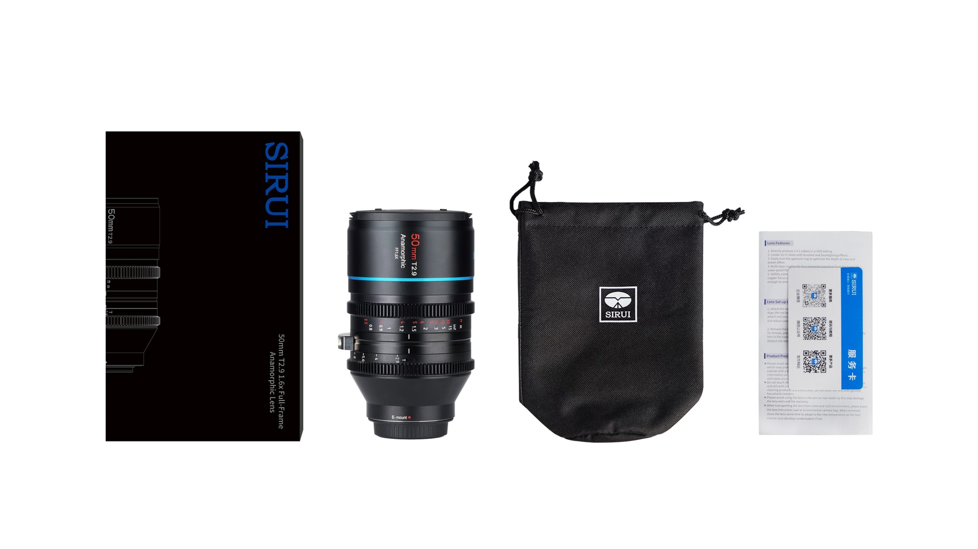 SIRUI Venus 50mm T2.9 1.6x Full-Frame Anamorphic lens (RF mount) - 5