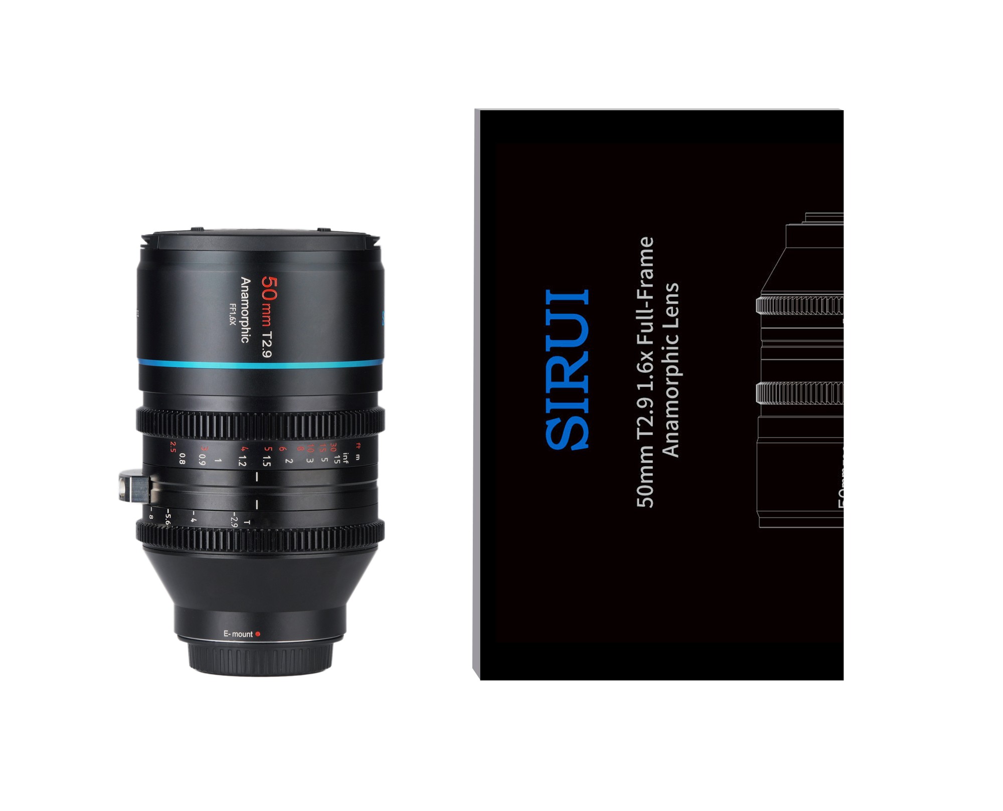 SIRUI Venus 50mm T2.9 1.6x Full-Frame Anamorphic lens (E mount) - 4