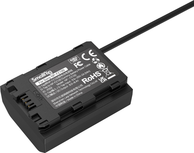 SmallRig 4253 D-Tap to NP-FZ100 Dummy Battery Power Cable - 2