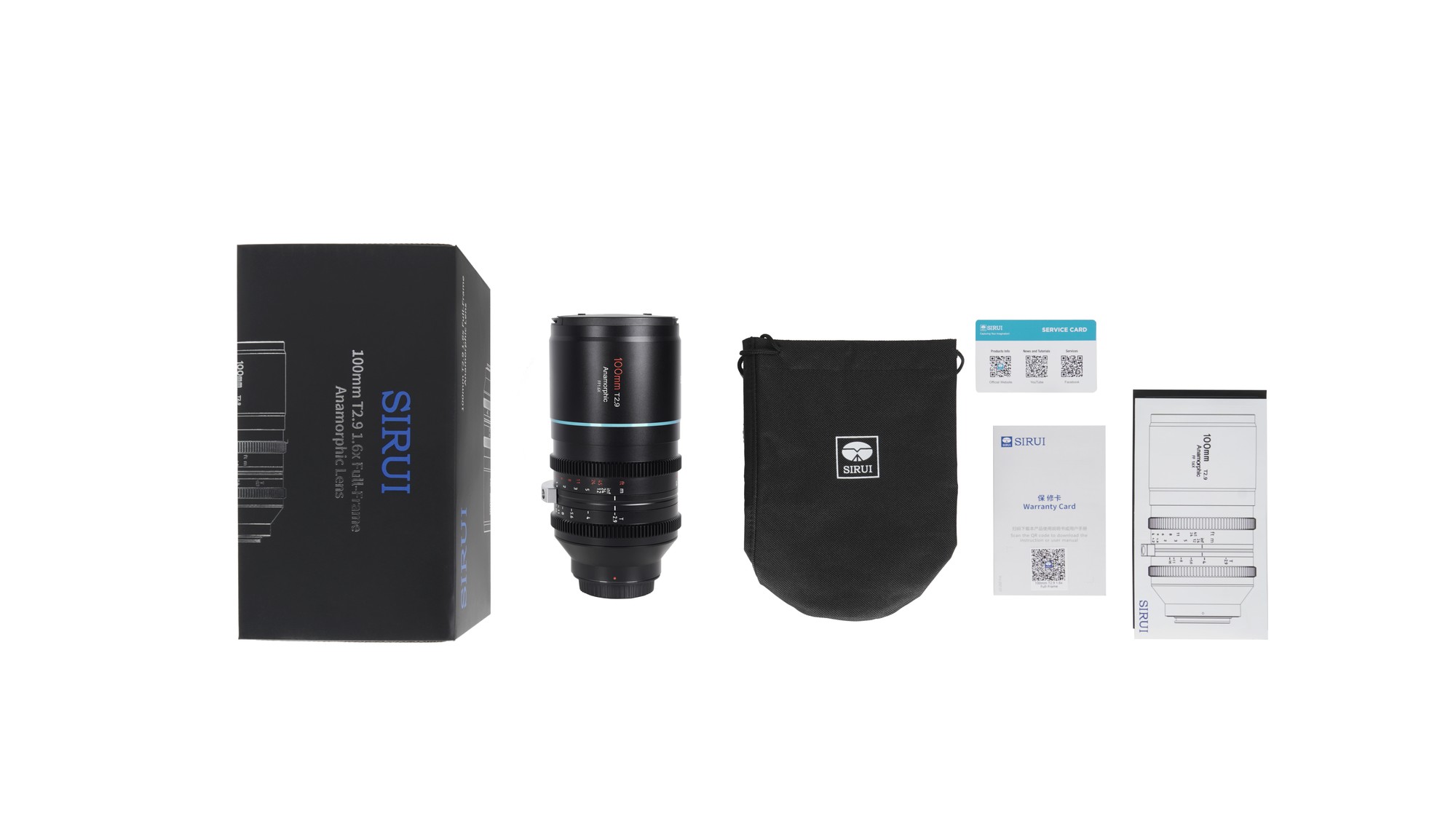 SIRUI Venus 100mm T2.9 1.6x Full-Frame Anamorphic lens(RF mount) – för filmskapare - 2