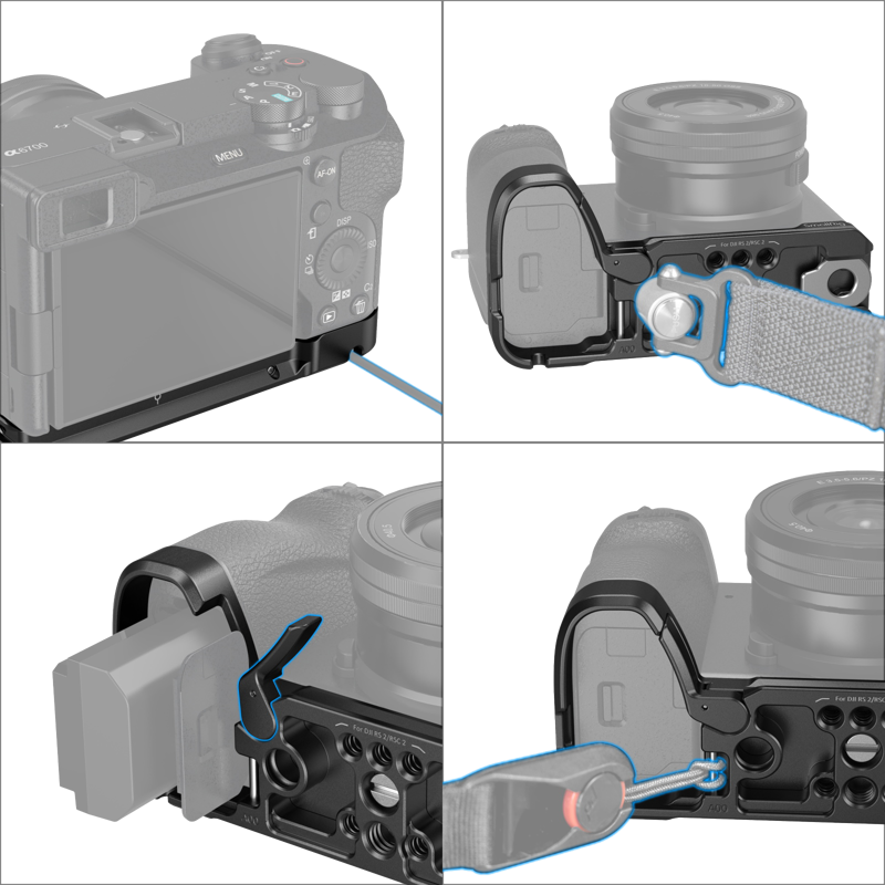 SmallRig 4338 Baseplate for Sony A6700 - 4