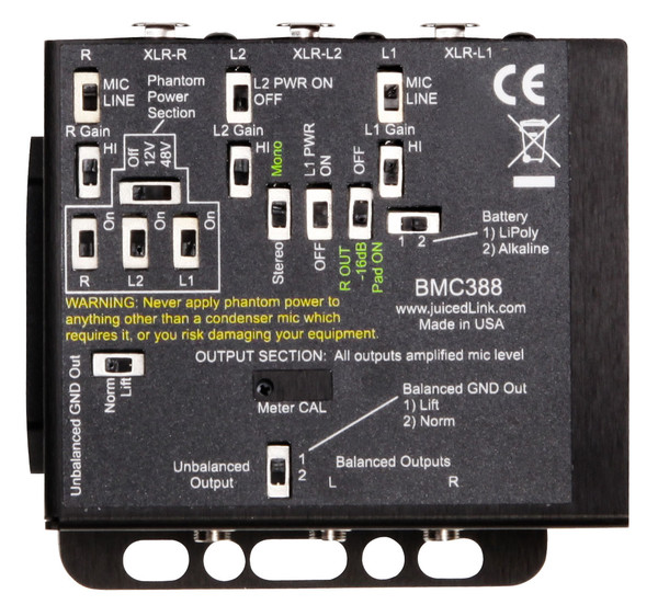BMC388 Blackmagic Cinema Camera Preamp - 3