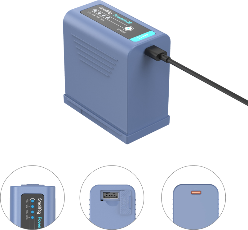 SmallRig 4267 Camera Battery USB-C Rechargable NP-F970 - 4