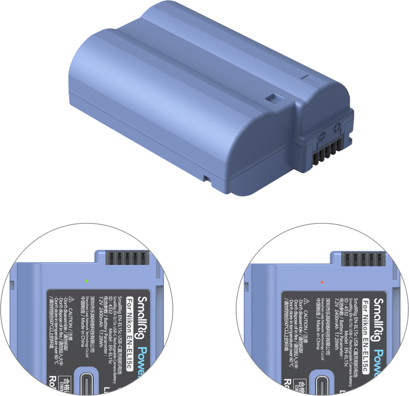 SmallRig 4332 Camera Battery USB-C Rechargable EN-EL15c - 5