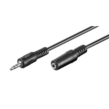 3.5mm Hörlursförlängning Svart, 10 m