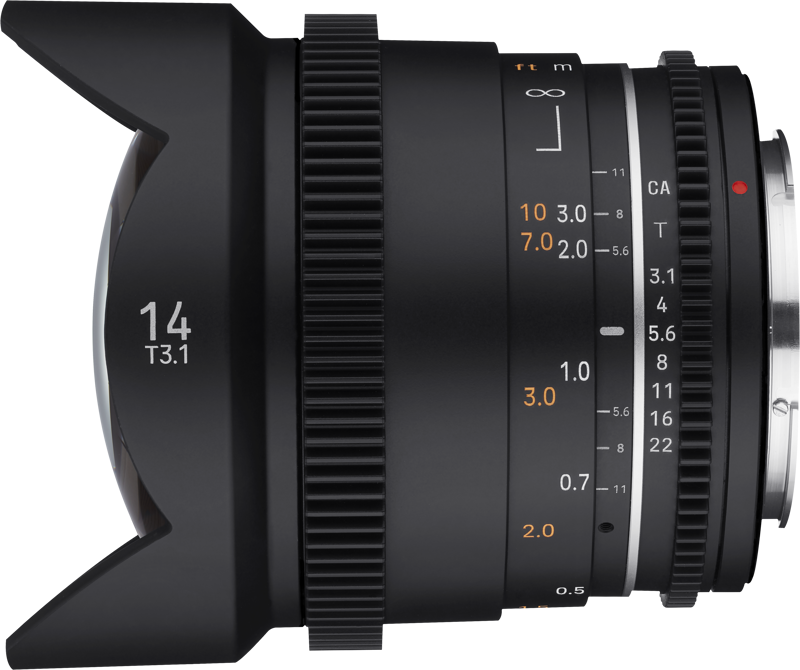 Samyang 14mm T3.1 VDSLR MK2 Canon EF – för filmskapare - 4