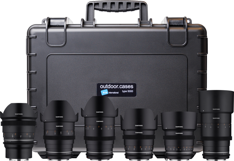 Samyang 6 Kit 14/24/35/50/85/135 VDSLR MK2 Sony FE + Hardcase