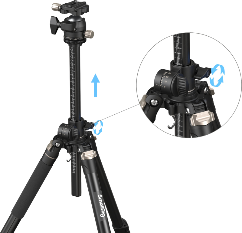 SmallRig 4288 Tripod with Lateral Center Column CT200 - 4