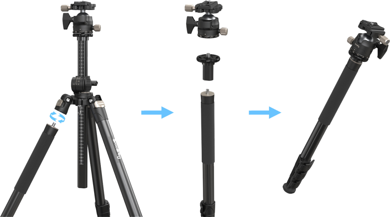 SmallRig 4288 Tripod with Lateral Center Column CT200 - 5